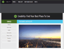 Tablet Screenshot of livability.com